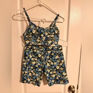 Forever 21 Floral Workout Set